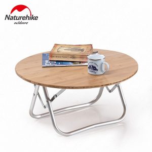 Naturehike foldable bamboo round table Table NH19JJ003 012