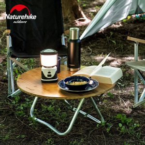 Naturehike foldable bamboo round table Table NH19JJ003 013