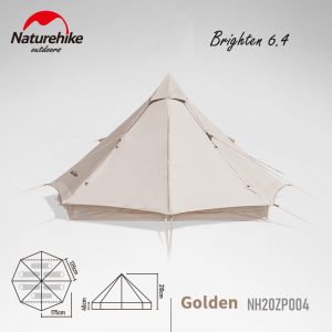 naturehike brighten 6 4 cotton tent image NH20ZP004 01
