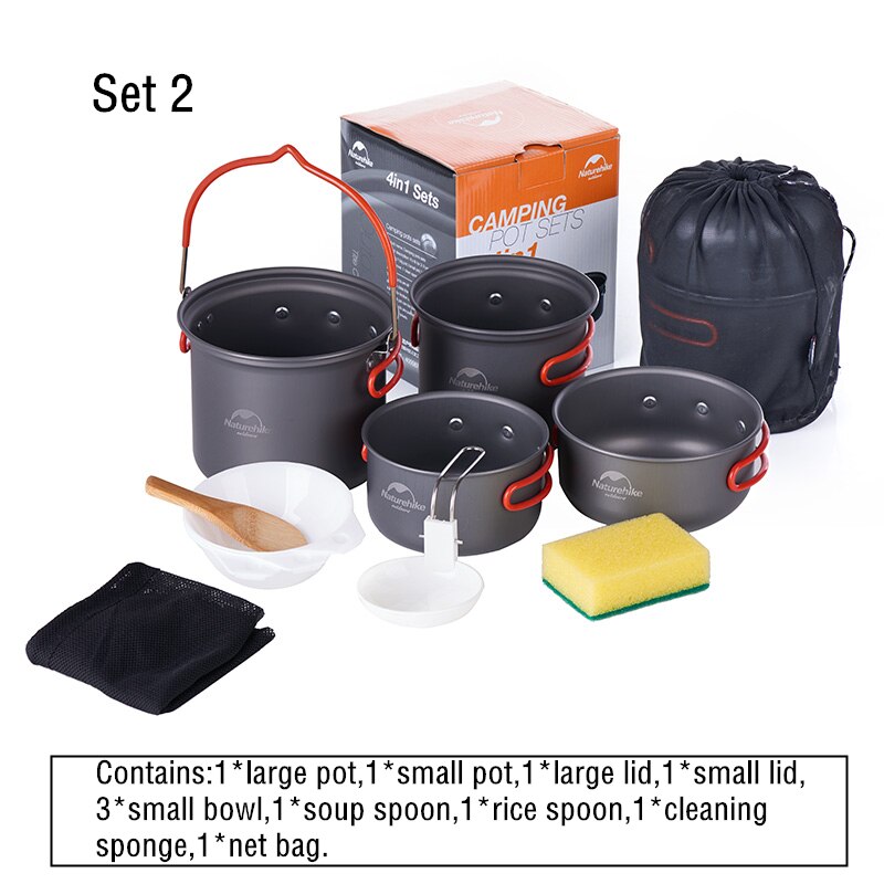 naturehike nh18t018 g four in one camping pot set 07