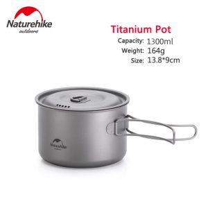 naturehike tdg02 titanium pot NH18T202 B