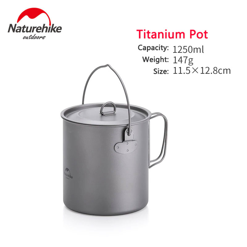 naturehike tdg03 titanium soloist pot NH18T303 C
