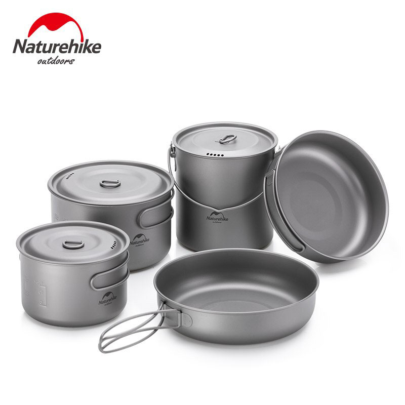 naturehike titanium camping cooking set 01