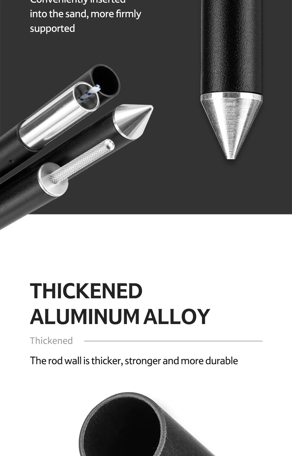 Naturehike Aluminum Pole 2M Black NH20PJ050 10