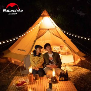 naturehike brighten 12 3 glamping cotton tent 2 8 persons NH20ZP005 02