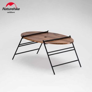 naturehike outdoor folding oval table wood NH20JJ018 01