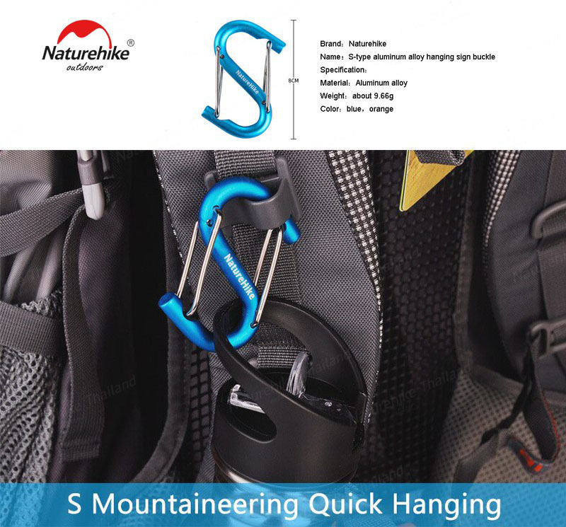 naturehike s shape carabiner two way clip lock NH15A003 H 05
