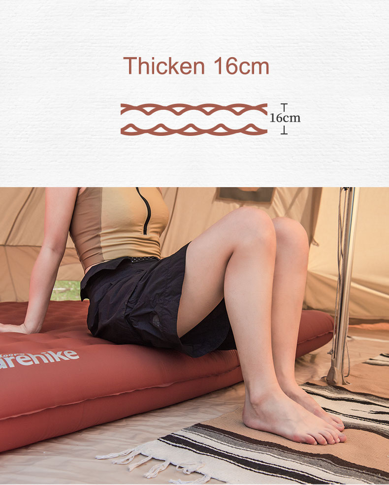 naturehike tpu thick single inflatable cushion sleeping pad NH20FCD09 08