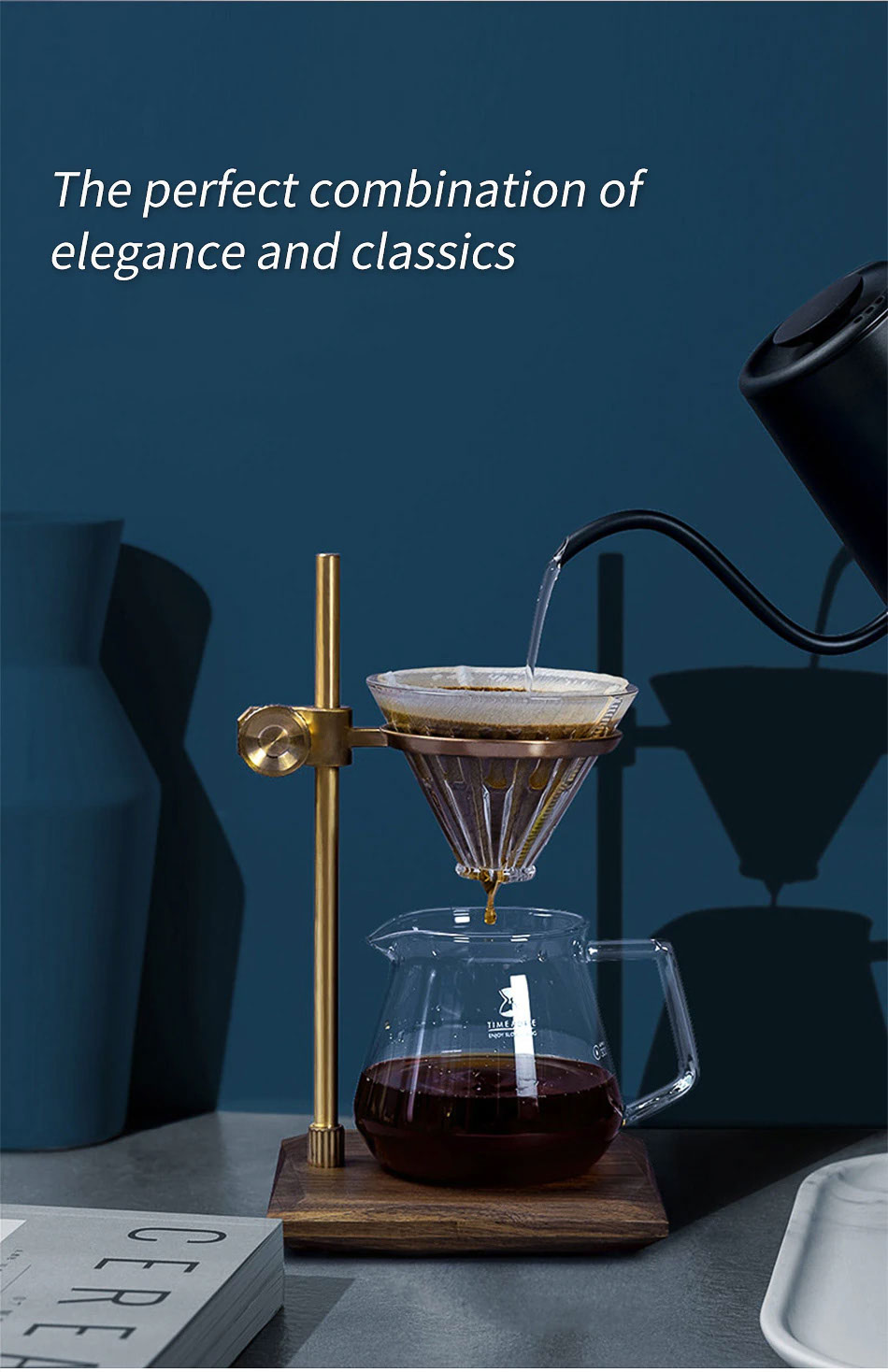 timemore muse brass pour over stand แท่นดริปกาแฟ 07