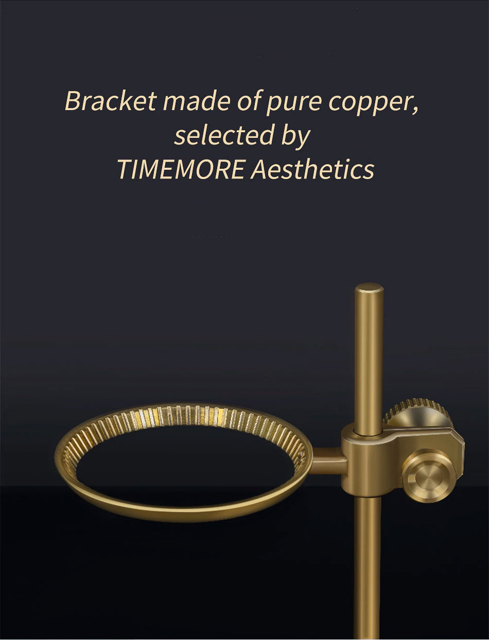 timemore muse brass pour over stand แท่นดริปกาแฟ 09