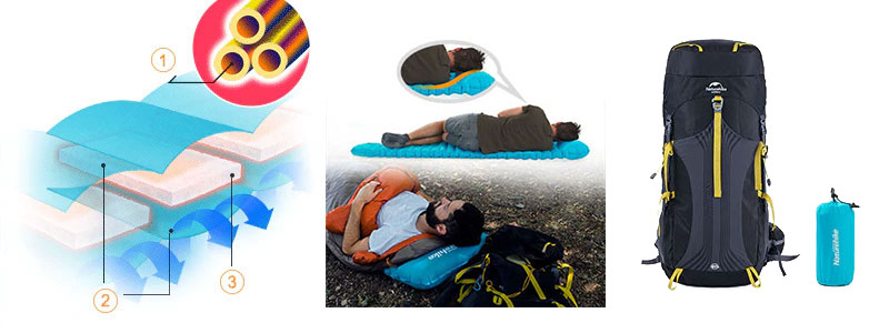 naturehike C002 Mummy Style Pressing Inflatable Sleeping Pad Moisture proof Ultralight TPU Mattress NH18Q002 D 10