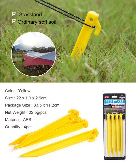 naturehike tent pegs abs plastic stake 02
