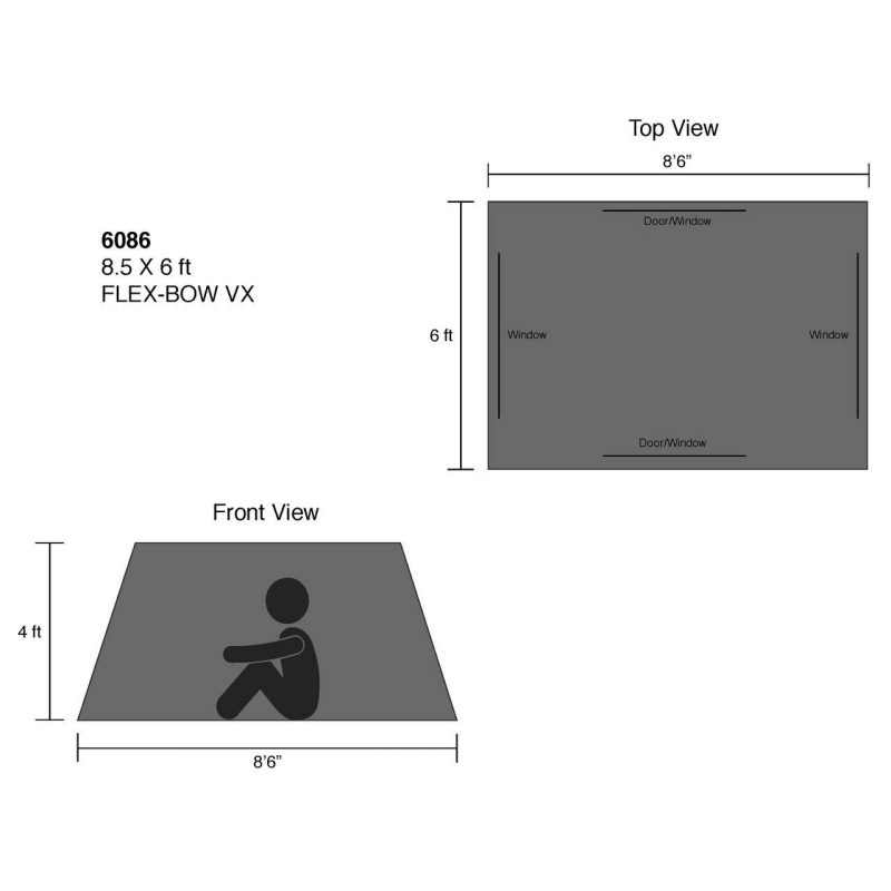 Kodiak Canvas 8.5x6 ft. 2 Person Flex Bow VX Canvas Tent เต็นท์ผ้าแคนวาส 11
