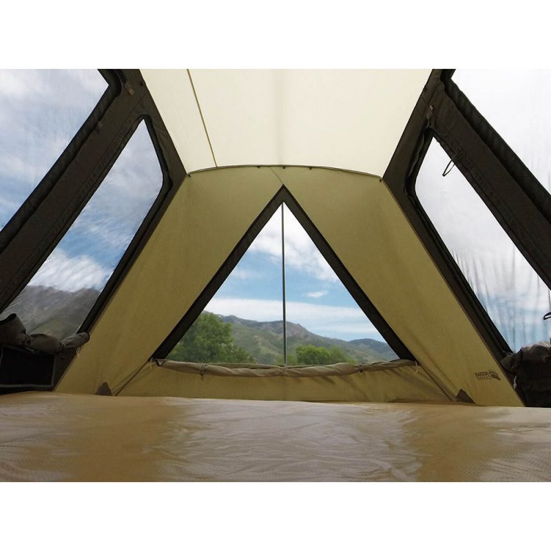 kodiak canvas 10x10 ft. 6 person flex bow vx canvas tent with tarp 2