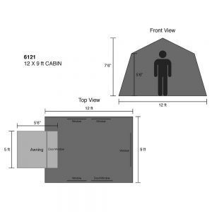 kodiak canvas 12x9 ft. 6 person cabin 2
