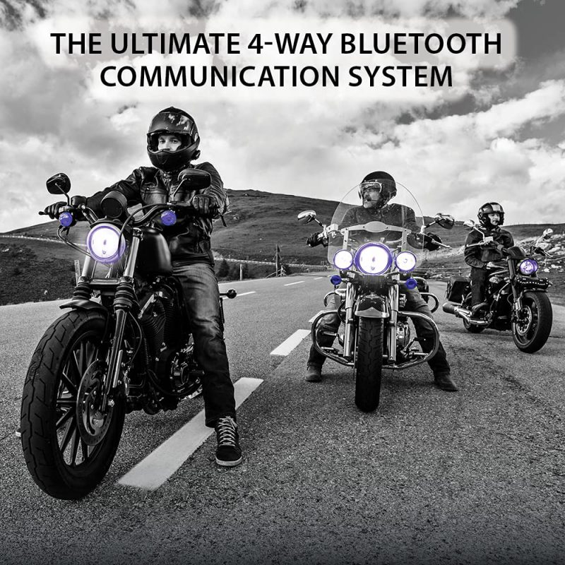 cardo freecom 4 plus motorcycle 4 way bluetooth communication system headset 1