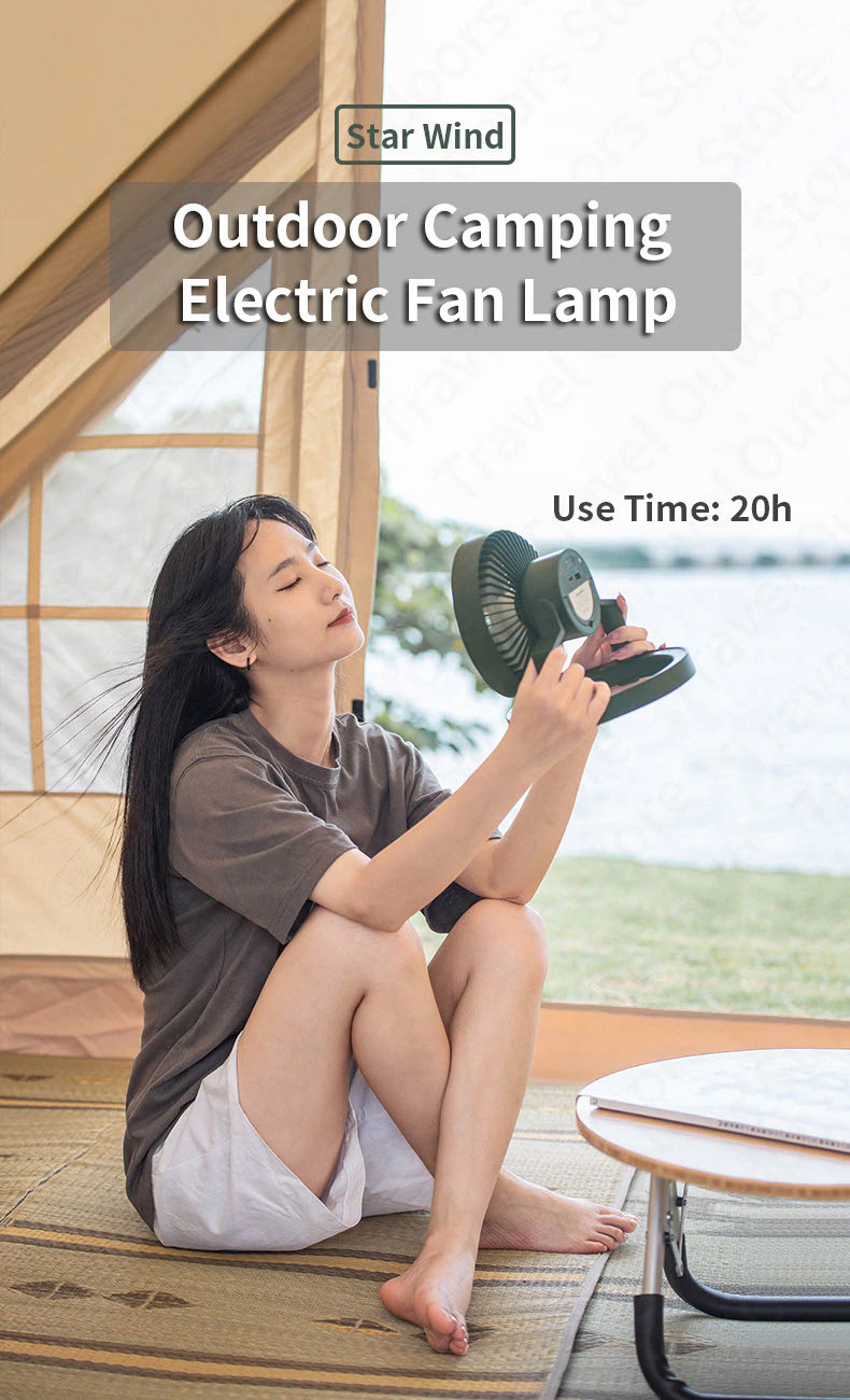 Outdoor lighting electric fan NH21ZM003 7