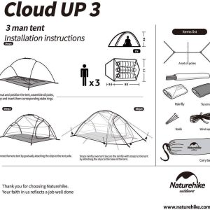 Ultralight Cloud Up 3 Tent 210T 17
