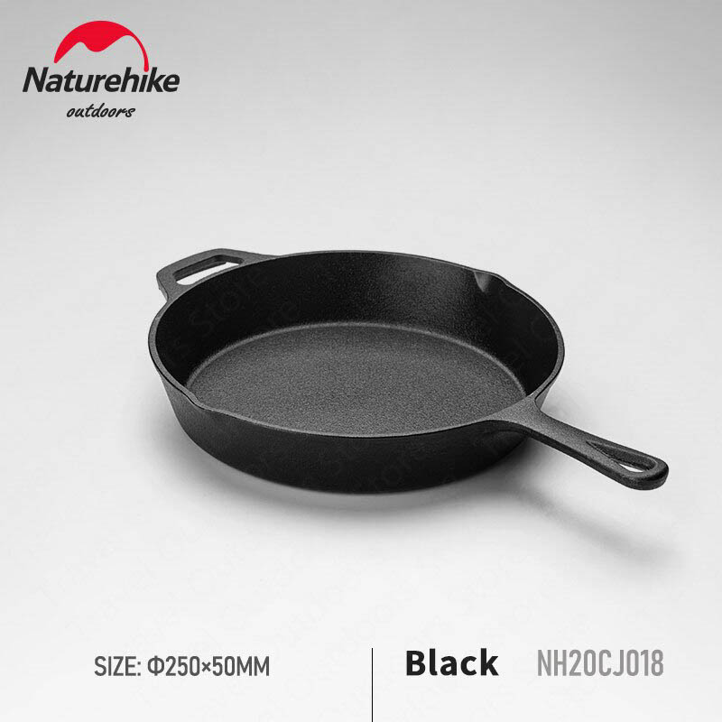 naturehike frying pan cast iron pot 10 inch 07