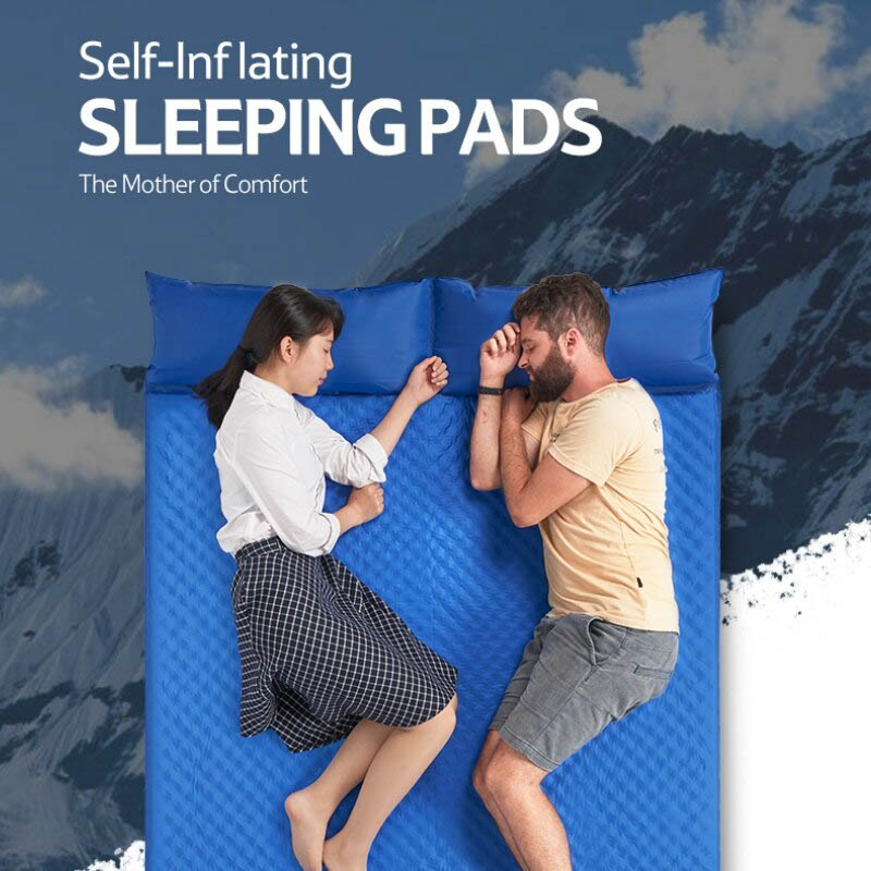 naturehike nh18q010 d couple inflatable mat with pillow updated 06