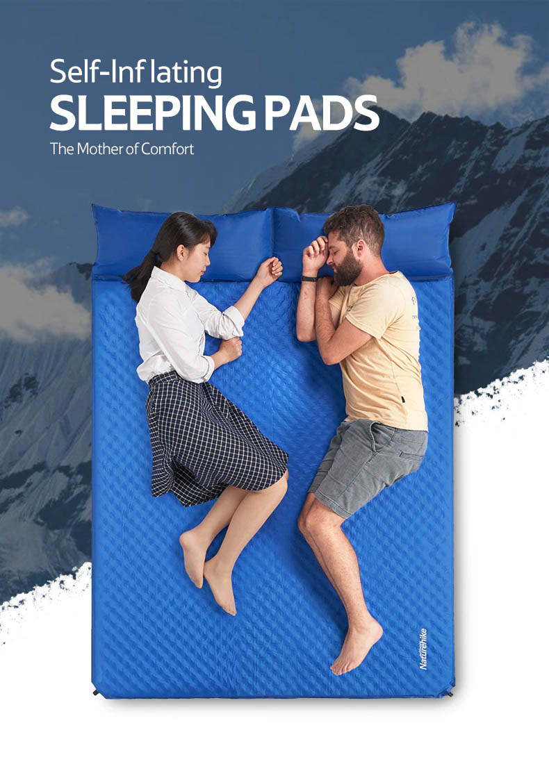 naturehike nh18q010 d couple inflatable mat with pillow updated 11