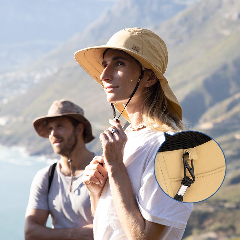 Naturehike Comfortable Breathabl Mountaineering Hiking Sun Hat Folding Shawl Hat Outdoor Big Brim Fishing Hat NH21FS531 4