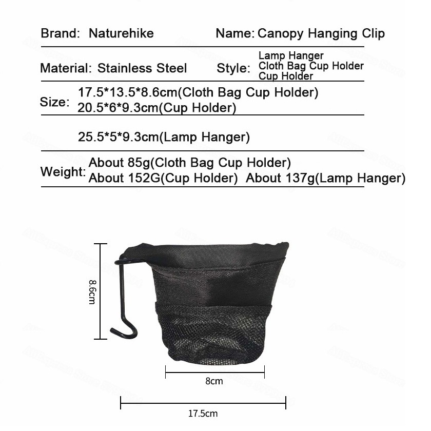 naturehike cup holder lamp holder nh20pj103 16