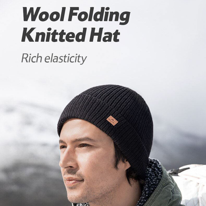 naturehike wool flanging knit hat nh21fs55301