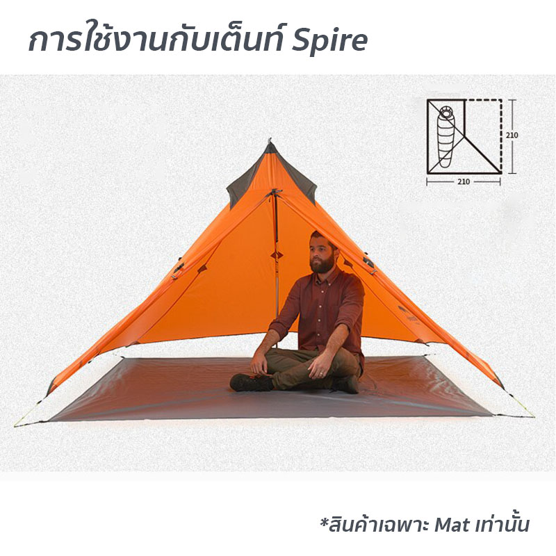 NATUREHIKE NH17T030 L mat for single tower tent spire 02