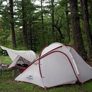 NATUREHIKE NH18K240 P Hiby one big bedroom 2 3 man tent Greywhite mat 20D updated 10