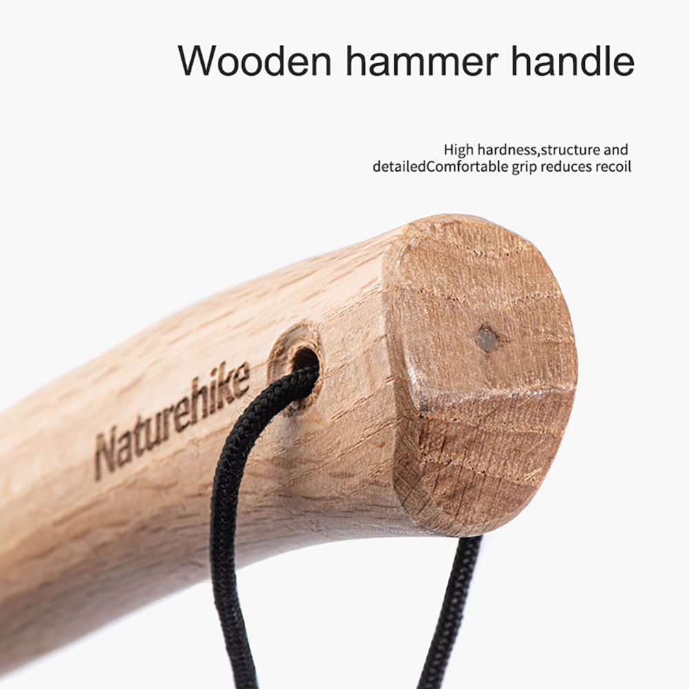 naturehike camping hammer with solid wood handle nh20pj083 01