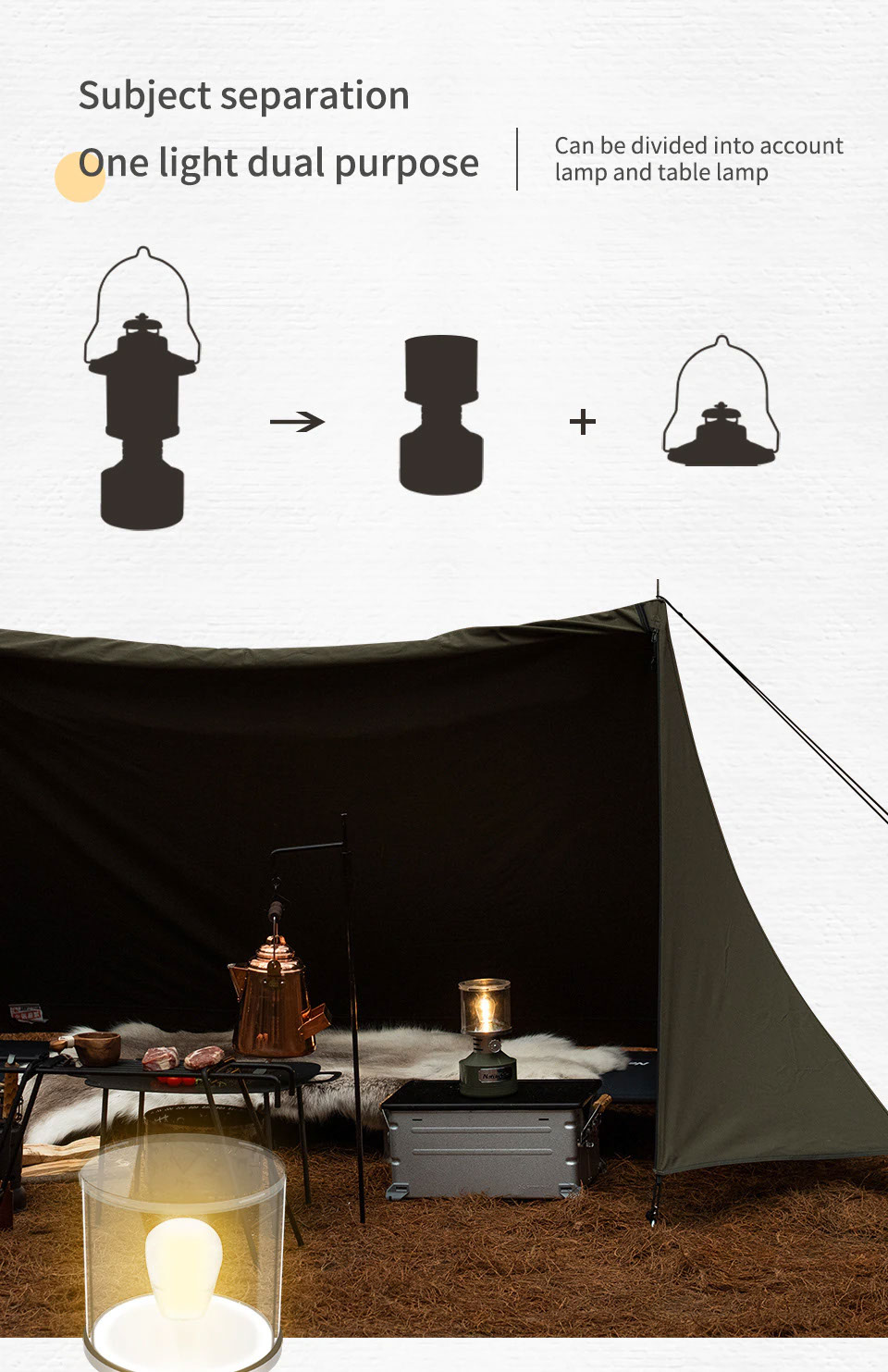 Outdoor Retro Camping Atmosphere Light รุ่น NH20ZM012 10