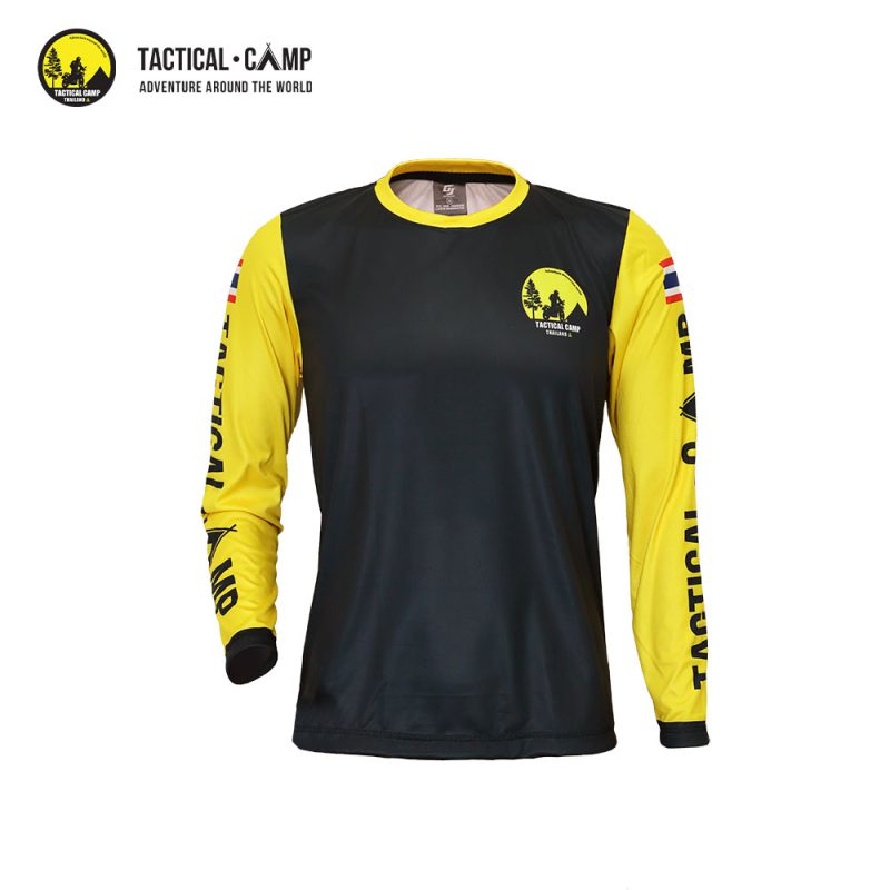 tactical camp thailand com long sleeve jersey shirt black yellow 01