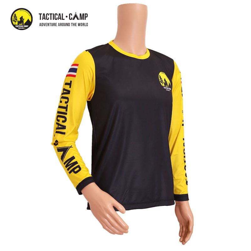 tactical camp thailand com long sleeve jersey shirt black yellow 04